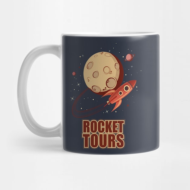 rocket tours vintage by MissCactusArt